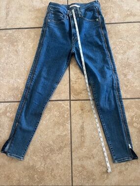 Levi's Mile High Super Skinny Jeans with Side Zips